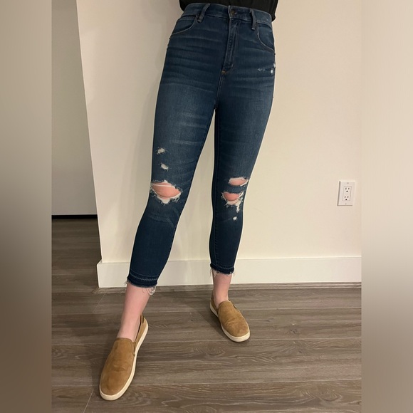 Abercrombie & Fitch Super Skinny Ankle High Rise Medium Wash Jeans - Picture 1 of 5